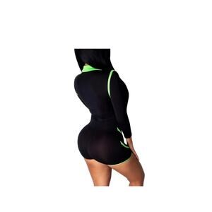 Sexy Women One Piece Jumpsuits Striped Bodycon Clubwear X Large
